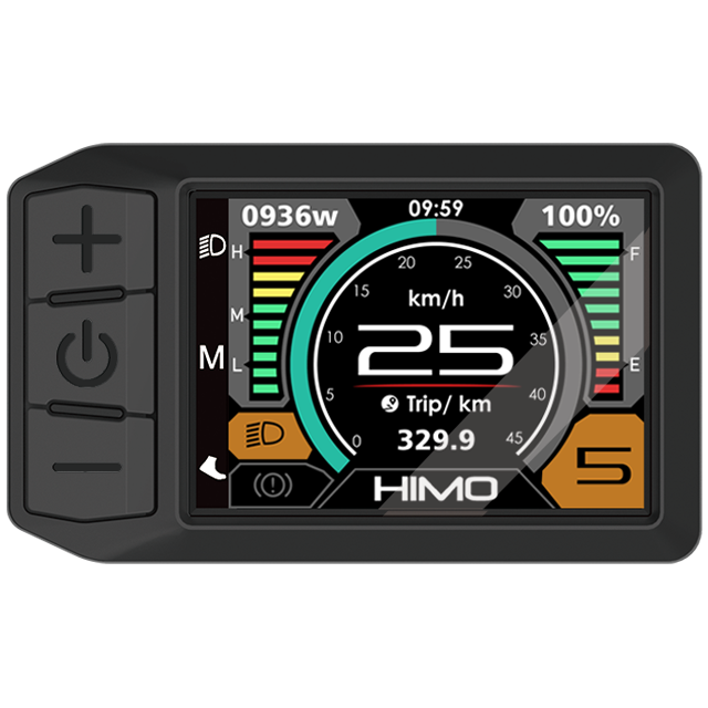 2.4-inch TFT (IPS) Dual Interface 600C Ebike Display with Vibration Button